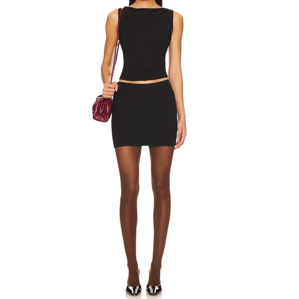 Morgan mini skirt in black